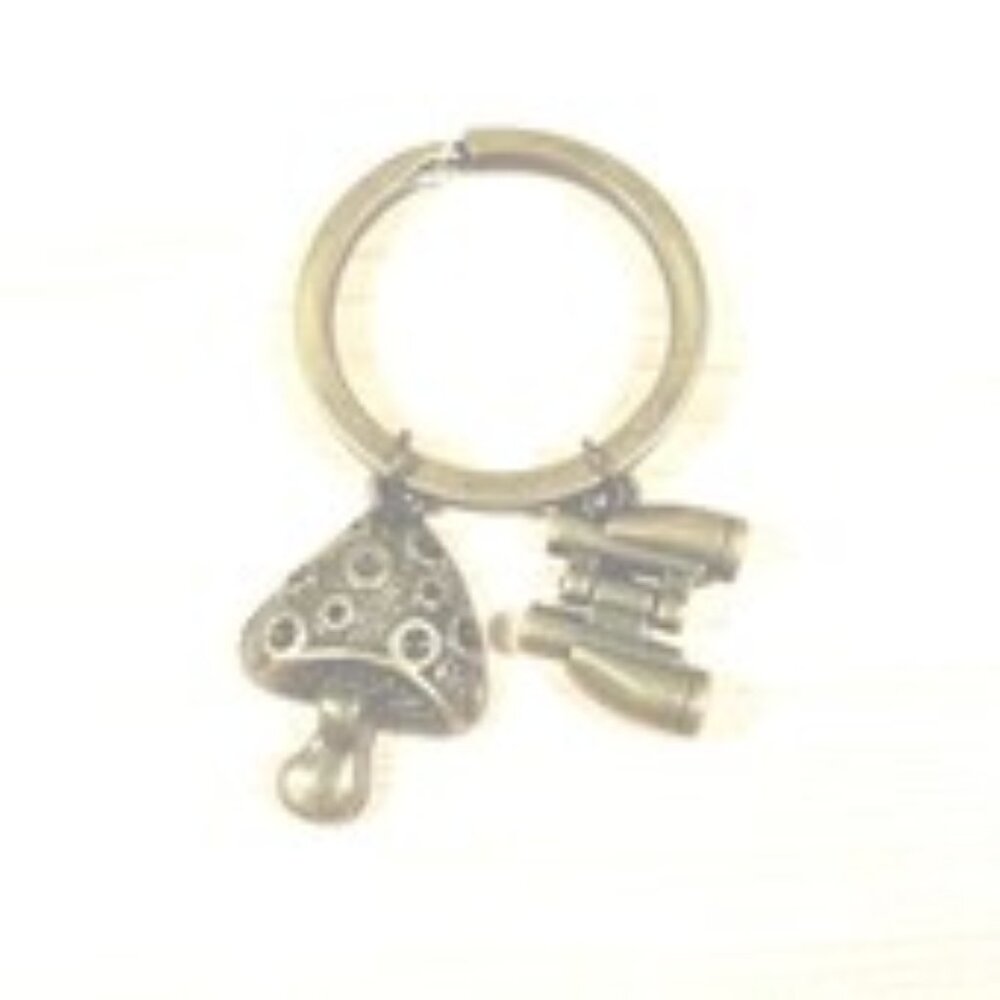 Handcrafted Antique Bronze "Forager" Key Ring